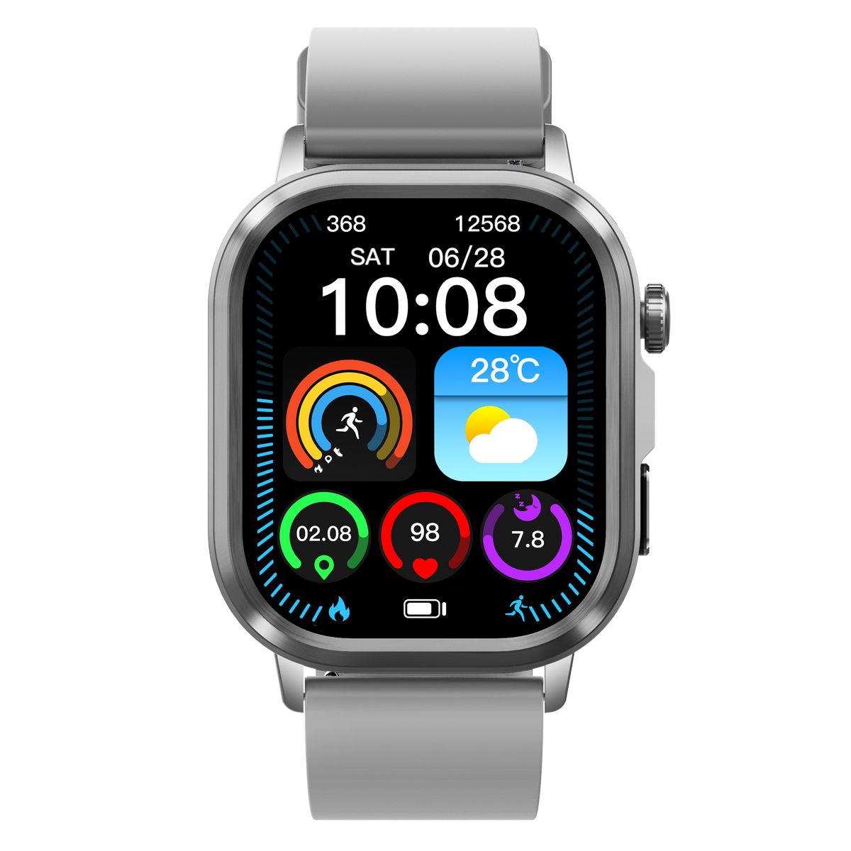 Govos ET473 AI Smart Health Watch with ECG & Micro Health Checkup