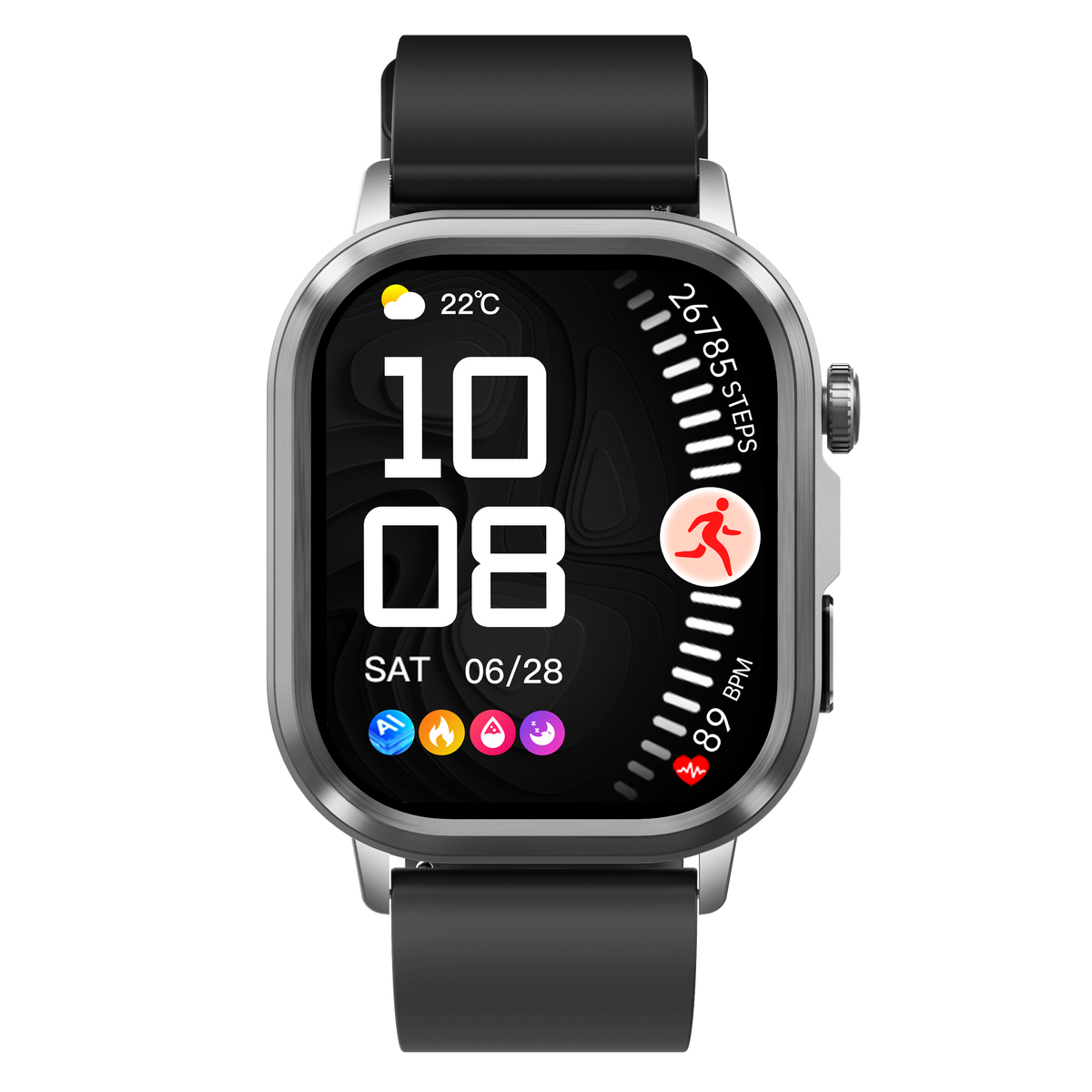 Govos ET473 AI Smart Health Watch with ECG & Micro Health Checkup