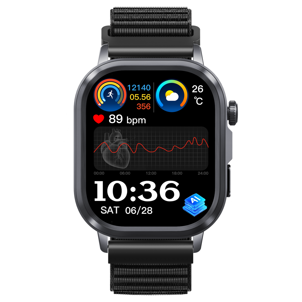 Govos ET473 AI Smart Health Watch with ECG & Micro Health Checkup