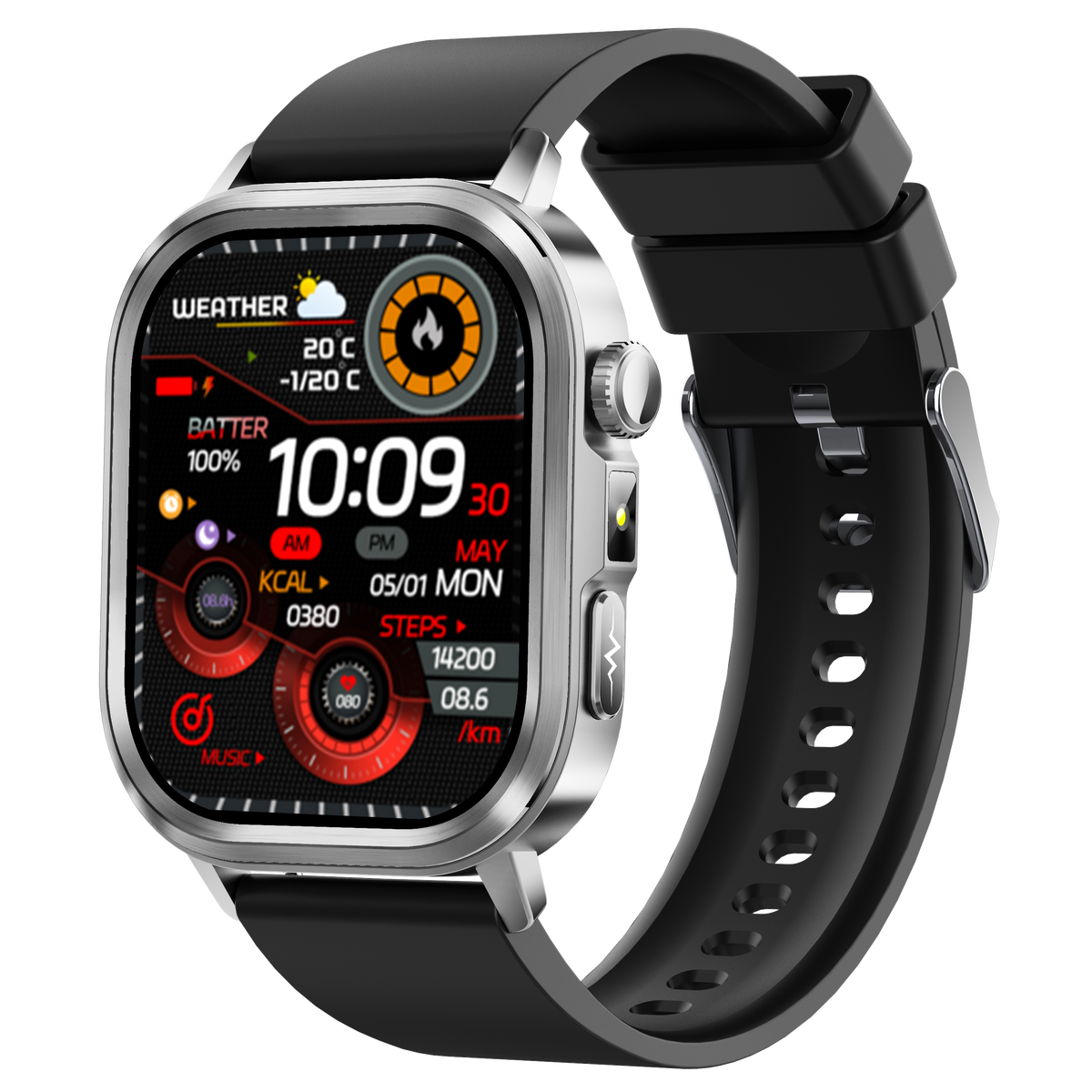 Govos ET473 AI Smart Health Watch with ECG & Micro Health Checkup