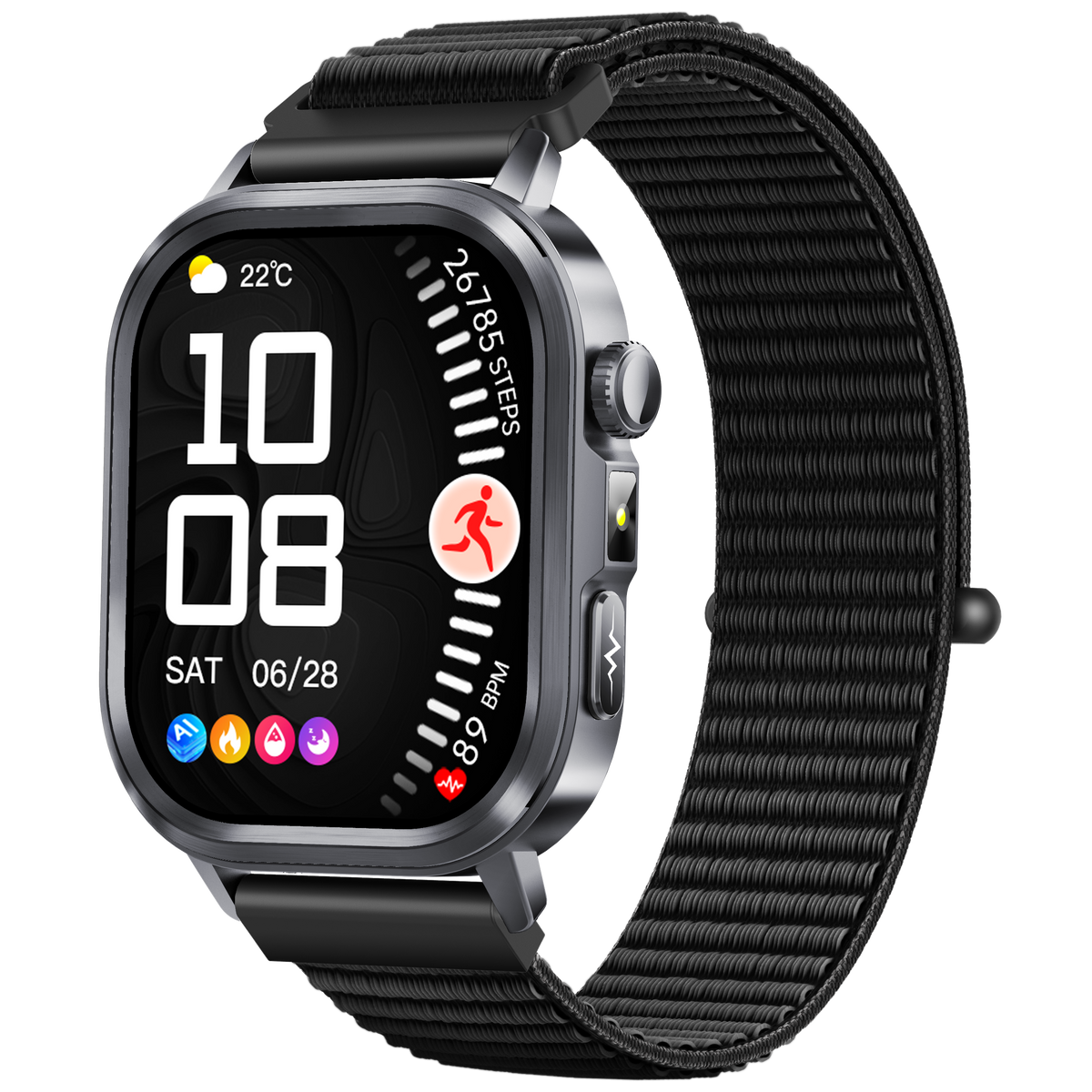 Govos ET473 AI Smart Health Watch with ECG & Micro Health Checkup