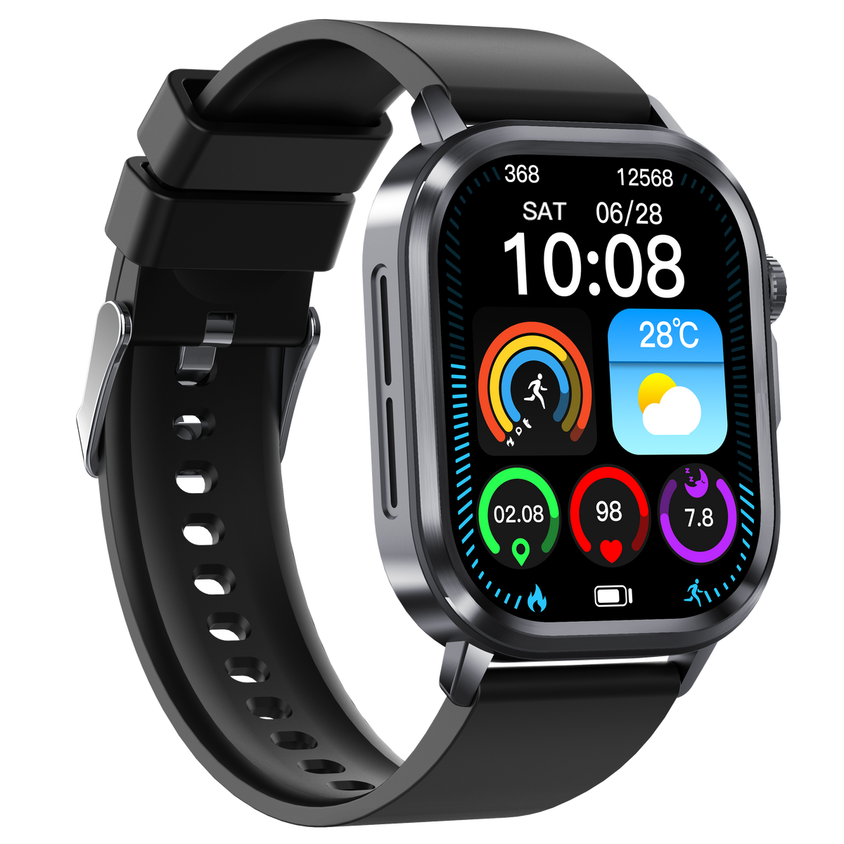 Govos ET473 AI Smart Health Watch with ECG & Micro Health Checkup
