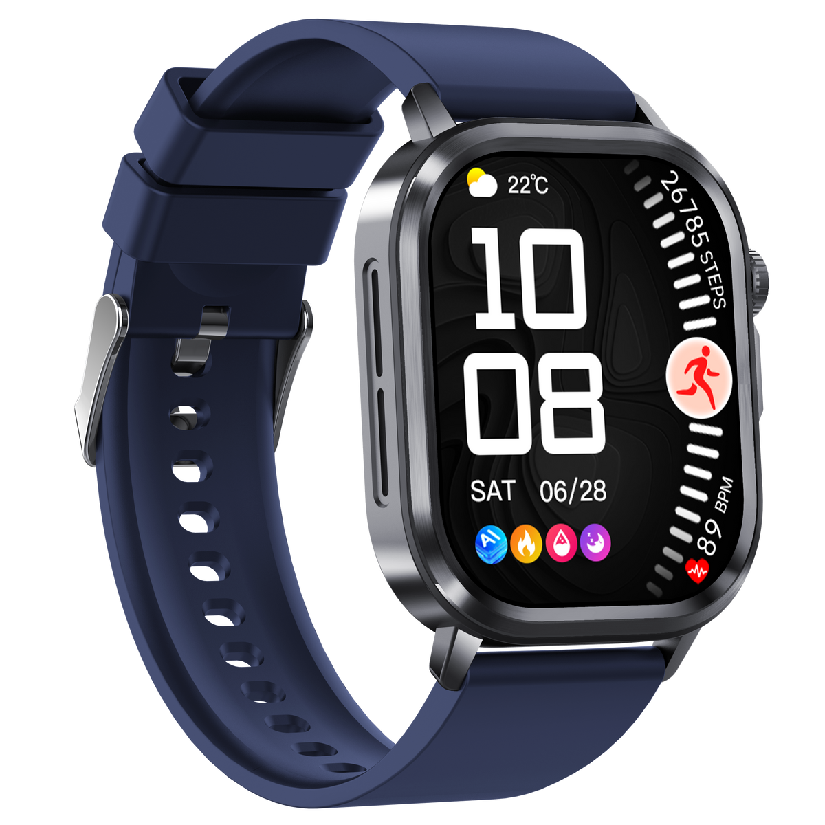 Govos ET473 AI Smart Health Watch with ECG & Micro Health Checkup