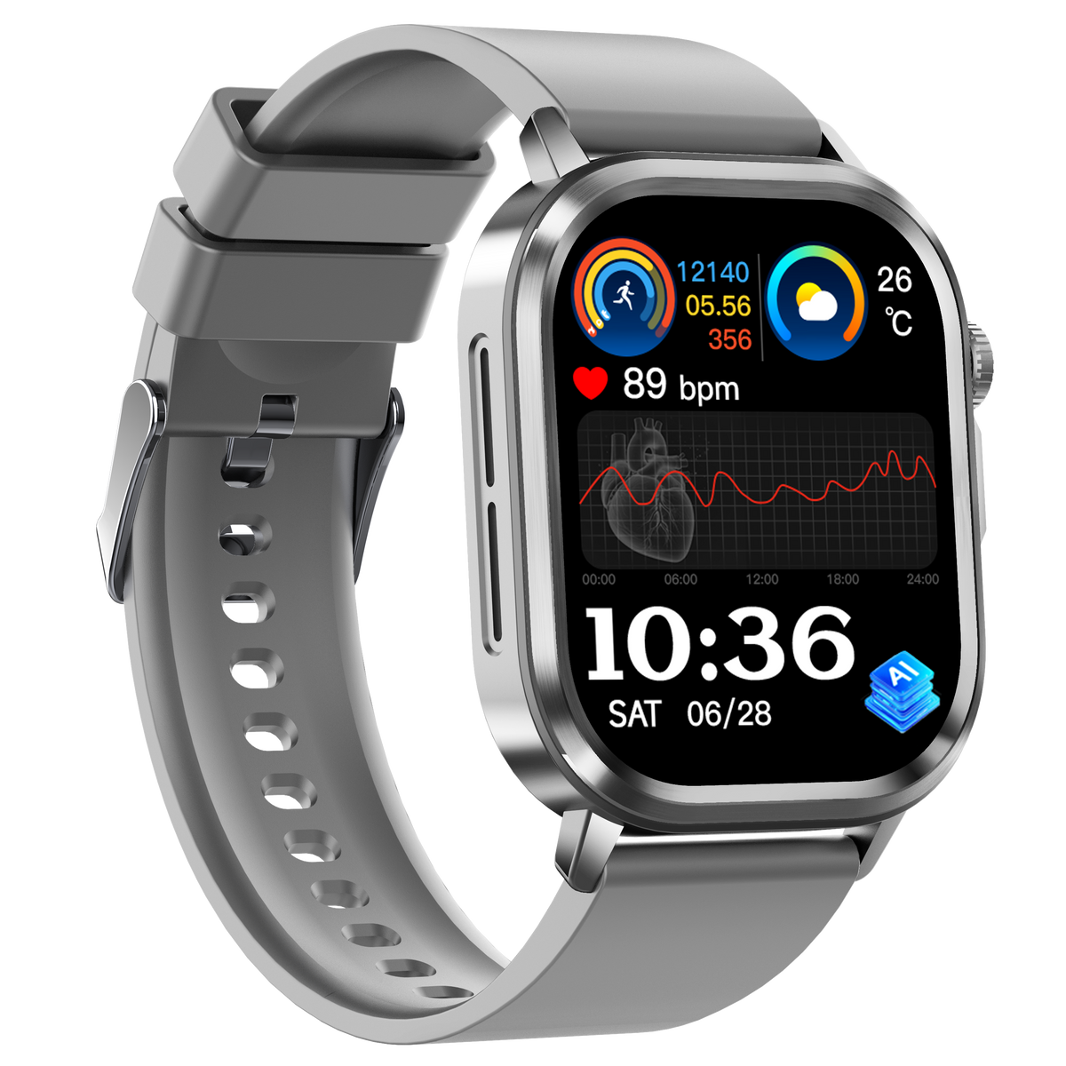 Govos ET473 AI Smart Health Watch with ECG & Micro Health Checkup