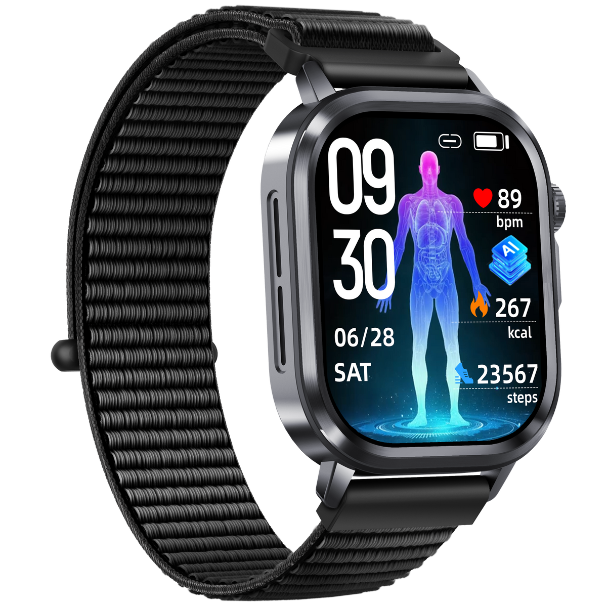 Govos ET473 AI Smart Health Watch with ECG & Micro Health Checkup