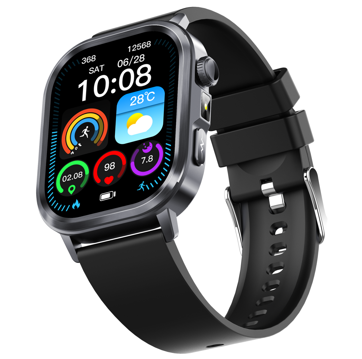 Govos ET473 AI Smart Health Watch with ECG & Micro Health Checkup