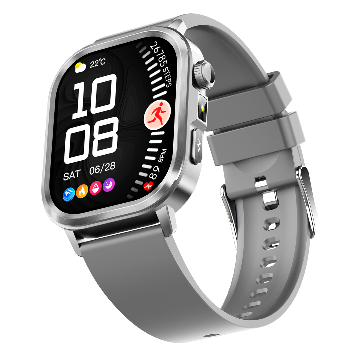 Govos ET473 AI Smart Health Watch with ECG & Micro Health Checkup
