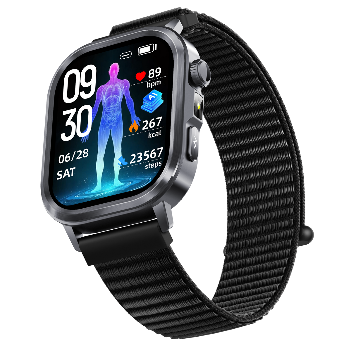 Govos ET473 AI Smart Health Watch with ECG & Micro Health Checkup