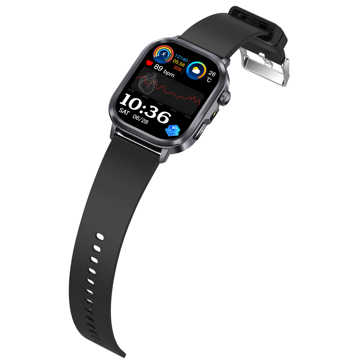 Govos ET473 AI Smart Health Watch with ECG & Micro Health Checkup