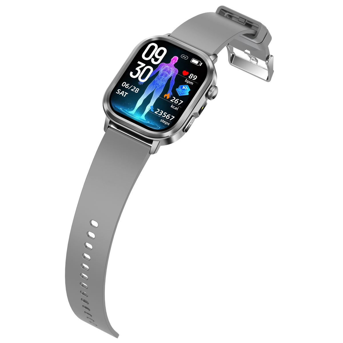 Govos ET473 AI Smart Health Watch with ECG & Micro Health Checkup